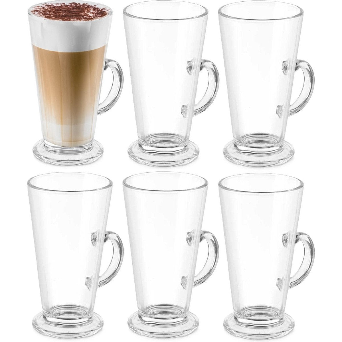 Vivalto latte macchiatoglazen Paris, set van 6, 280 ml