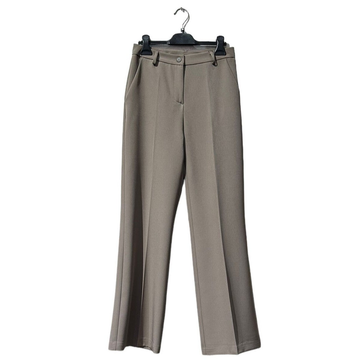 Wide leg broek, taupe