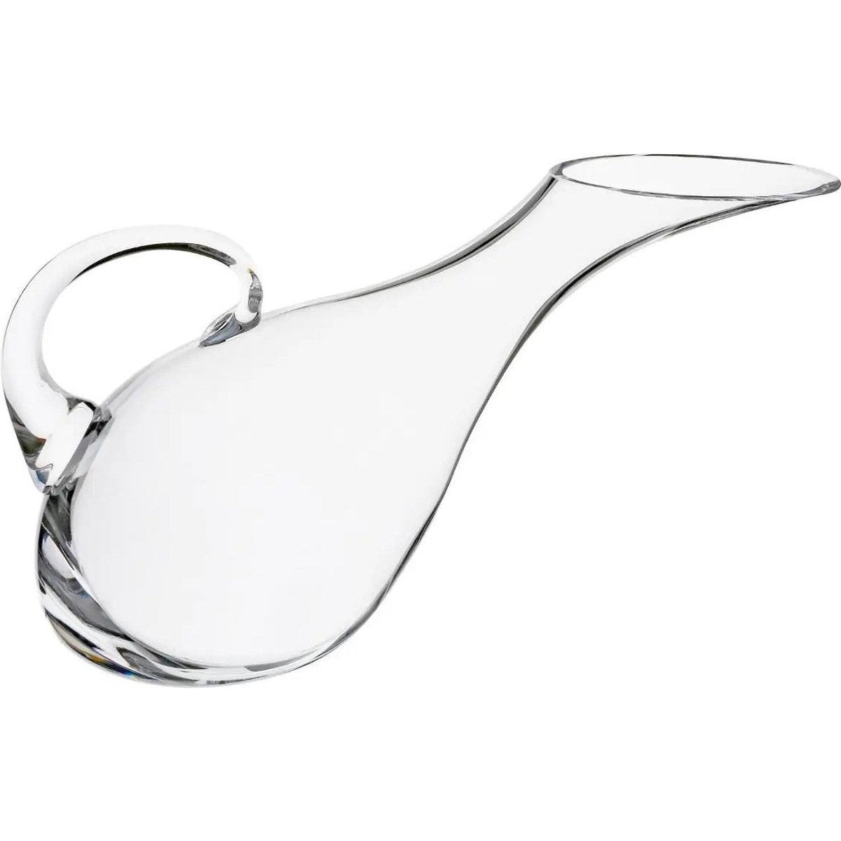 Wijnkaraf en decanteerkan schuin 1,7 L, glas, 14 x 10 x 37 cm