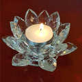 Yogi &amp; Yogini naturals Sfeerlicht Lotus kristalglas (4,5x11 cm)