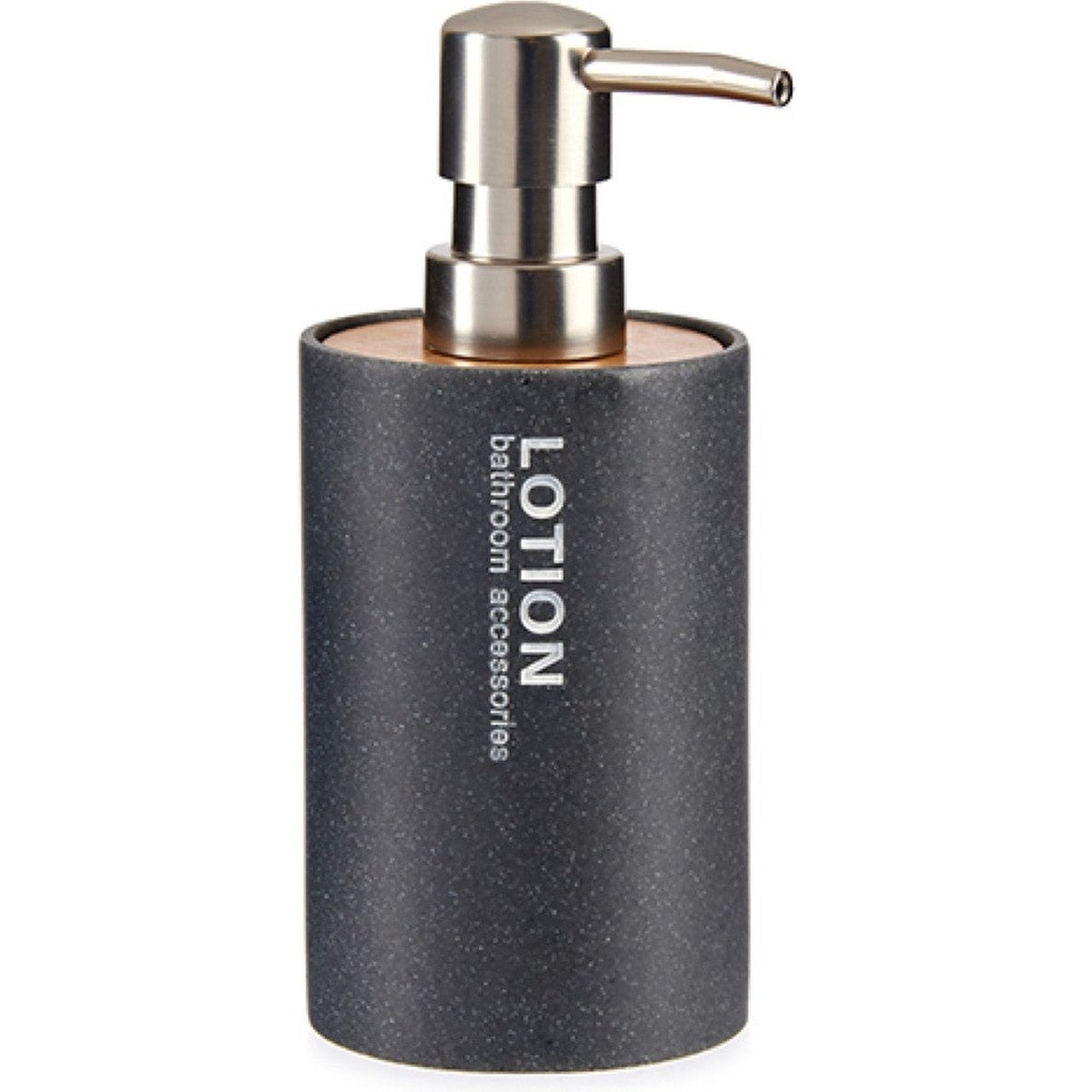 Zeepdispenser antraciet kunststof 350 ml